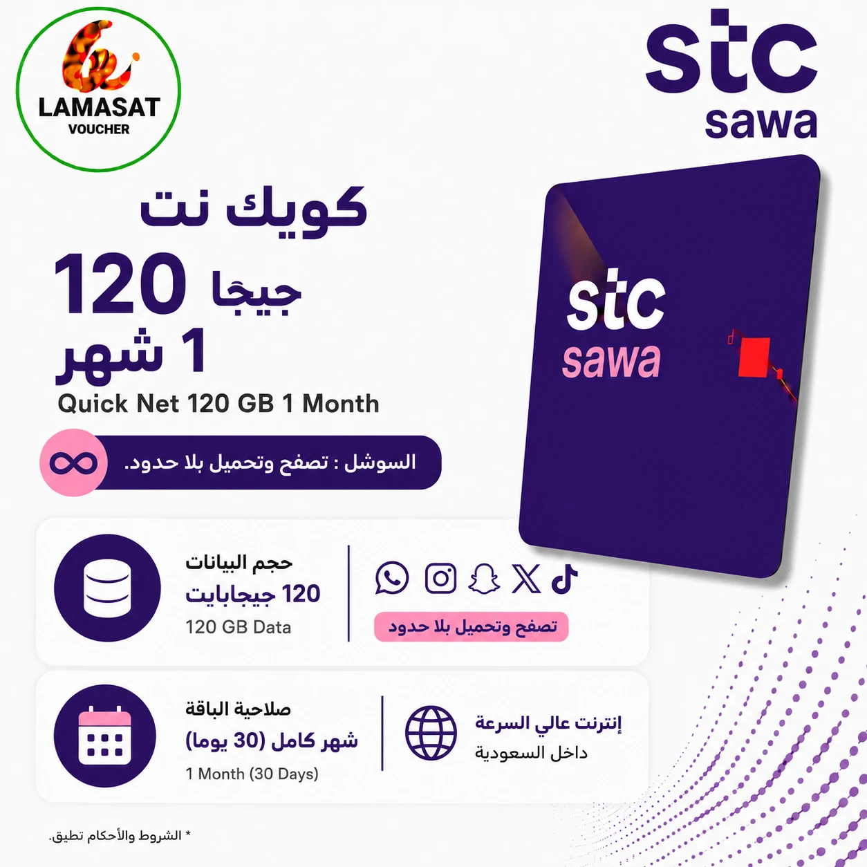 QuickNet  120GB 1M